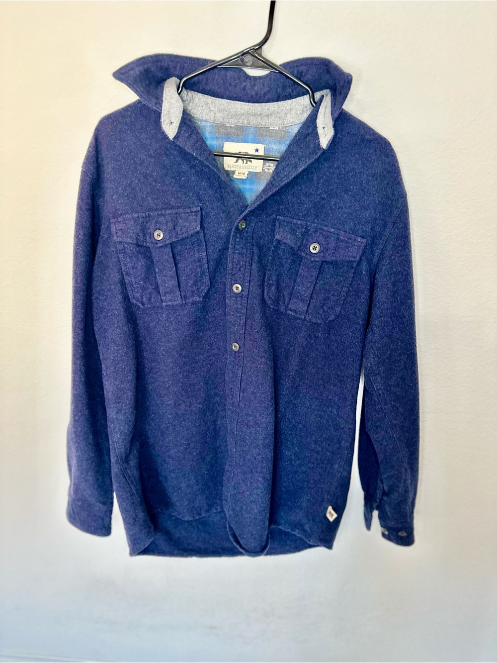 Dakota Grizzly Men's Navy Flannel Jacket